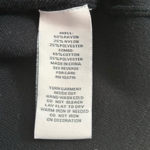 Nanette Lepore Black/Denim Contrast Streetwear Casual Trucker Jacket SZ-M - Picture 6 of 7